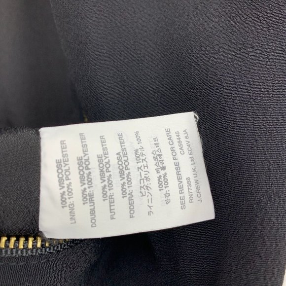 J.Crew Jumpsuit Black Asymmetrical Zip Sleeveless Crepe Jogger - Picture 11 of 14